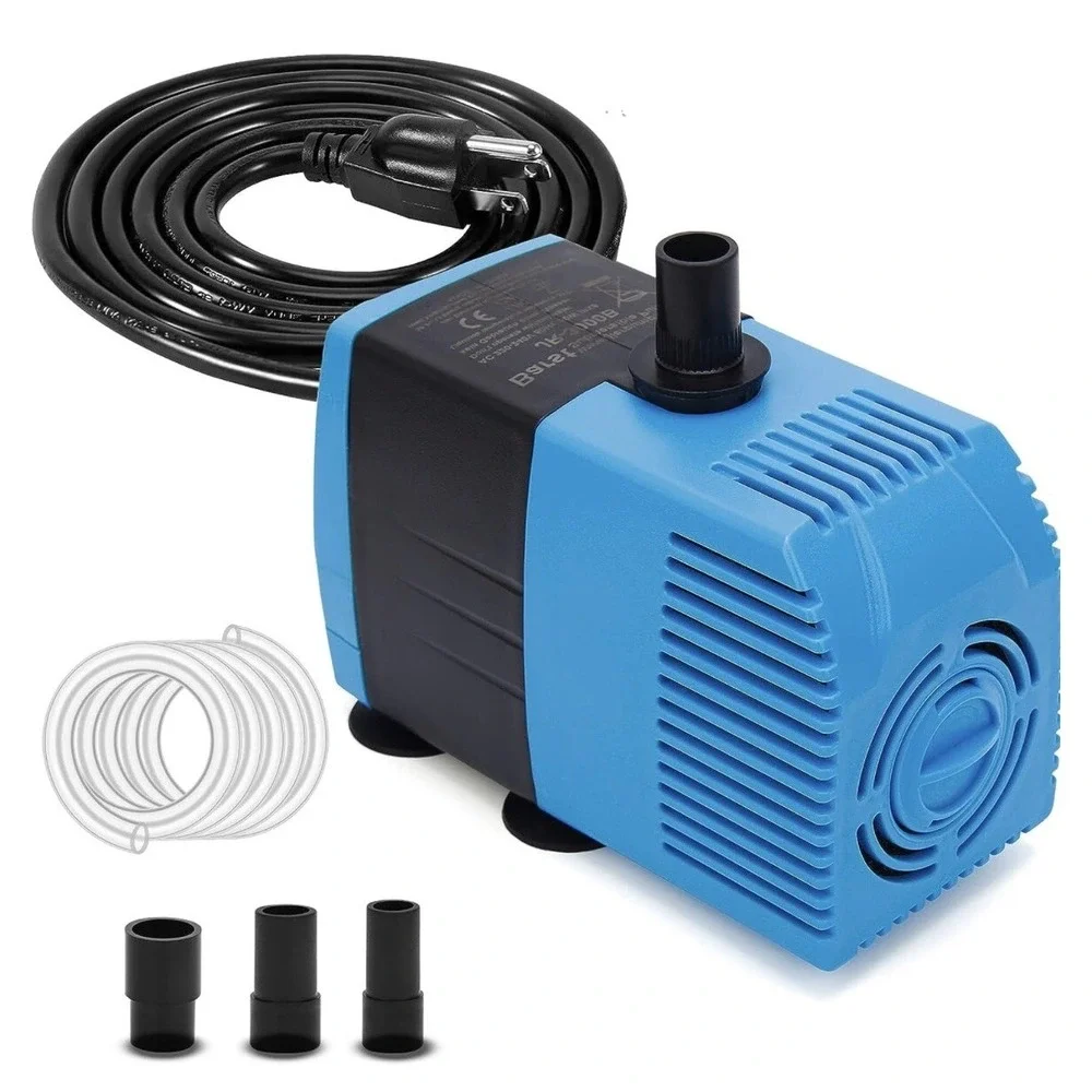 NEW Aquarium Fountain Water Pump Submersible Fountain Pond Pump Hydroponics